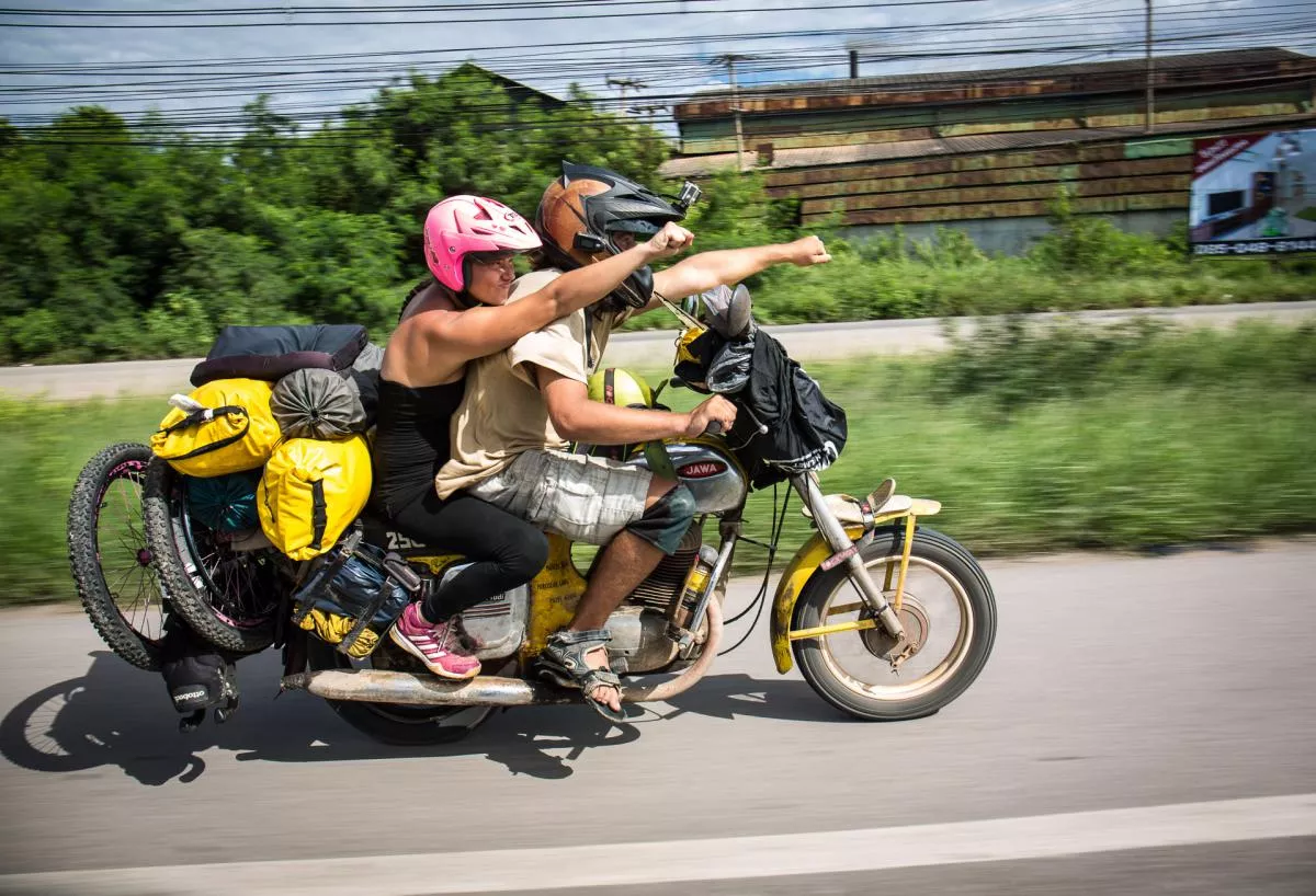 Kristína Madejová na cestě kolem světa na motorce
