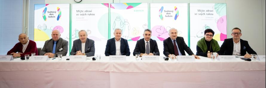Tisková konference ke Světovému dni ledvin 2024 v Prahe